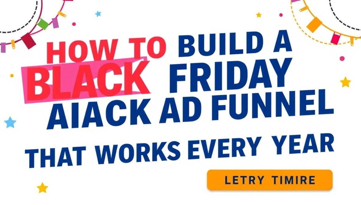 How to Build a Black Friday Ad Funnel That Works Every Year